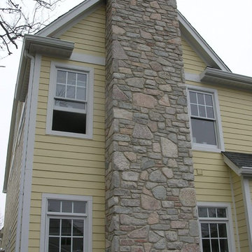 Washington Thin Stone Veneer Exterior Chimney