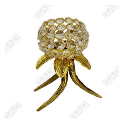 3 LEGS - GOLDEN EMBOSSED CRYSTAL BALL - Decorative Accessories