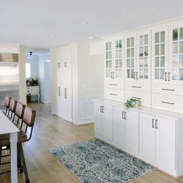 Transitional Kitchen with Custom Hutch