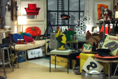 Inspiration for an eclectic living room remodel in Minneapolis