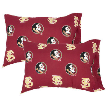 Flordia State Seminoles Pillowcase Pair, Solid, Includes 2 Standard Pillowcases, Standard