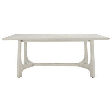Safavieh Couture Adelee Wood Rectangle Dining Table Whitewashed