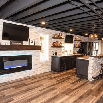 Custom Home Bar & Basement Renovation
