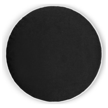 Posh Circle Pillow - Charcoal