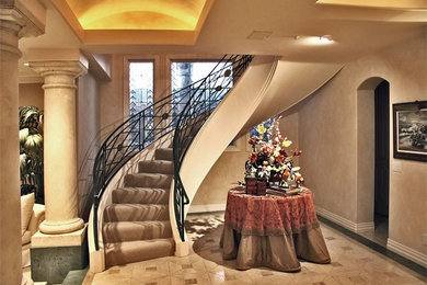 Staircase - mediterranean staircase idea in Orange County