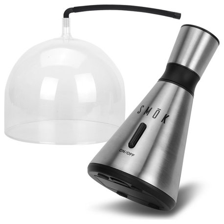 Modern Home SMŌK Food and Drink Smoke Infuser w/Clear Dome Enclosure, Hickory/A