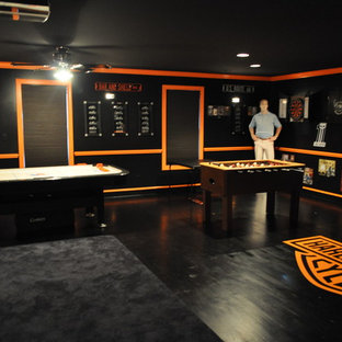 Design ideas for a contemporary home cinema in Wilmington.