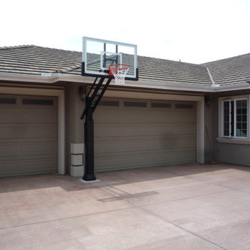 Michael G's Pro Dunk Gold Basketball System on a 40x40 in El Cajon, CA