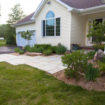 Geometric Front Entry Walkway