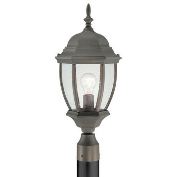 Thomas Lighting Covington 1-Light Post Mount Lantern SL901063 - Painted Bronze