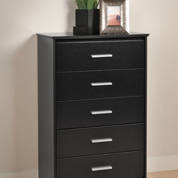 Prepac Coal Harbor Black 5-Drawer Chest - Products