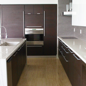 Contemporary Kitchen Update In An Espresso Stain