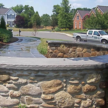 Front Yard Patio and Sitting wall - Leesburg