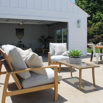 Outdoor Patio in Coastal Neighborhood