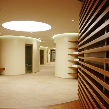 Naturstein im Wellnessbereich (Romantikhotel Neumühle)