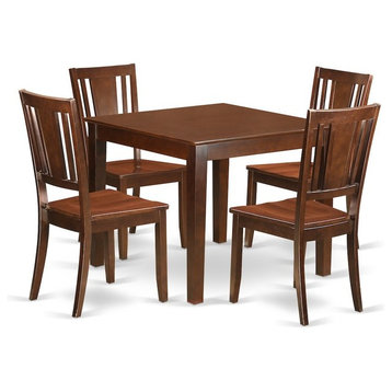 5-Piece Kitchen Tables and Chair Set With a Dining Table and 4 Chairs