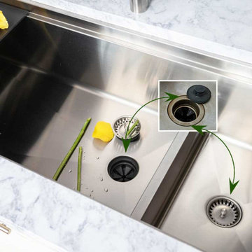 Double Bowl Sinks • Create Good Sinks • Seamless Drain