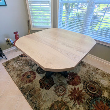 Ash Dining Table | Modern Pedestal Dining Table for Small Spaces