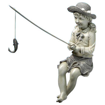 Nellies Big Catch Fisherwoman Statue