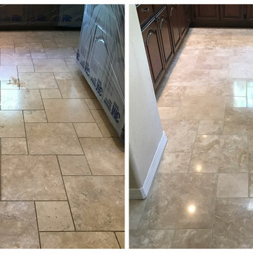 Travertine Cleaning, Polishing & Grout Color Seal Tempe, AZ