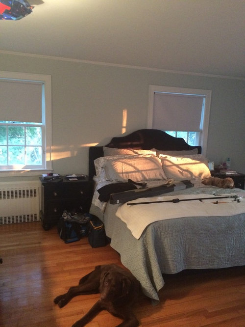 Off centered windows and bed placement?