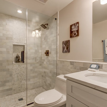 Bathroom Remodeling With Corner Tub, Standing Shower, Sink, Great Falls