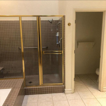 Black Tile Modern Bathroom Remodeling - Adar Builders