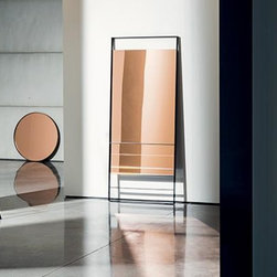 Visual rectangular mirror by SOVETITALIA - Floor Mirrors