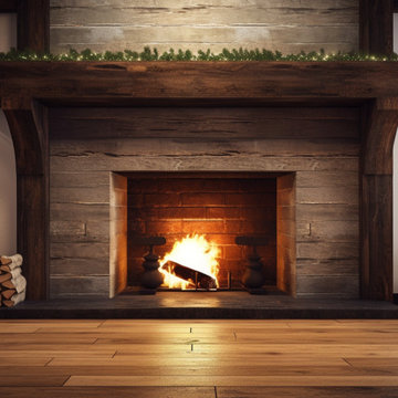 Gorgeous Fireplace Mantels with Wooden Corbels