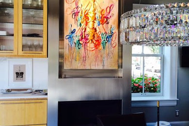 Dining room - contemporary dining room idea in Grand Rapids