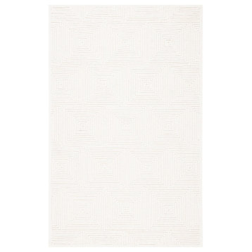 Safavieh Textural Collection TXT102A Rug, Ivory, 5' X 8'