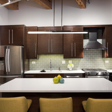 Modern-Rustic Loft Kitchen Remodel