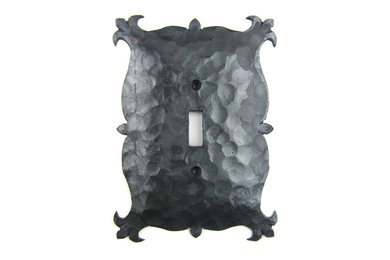 Rustic Spanish style iron switch plates