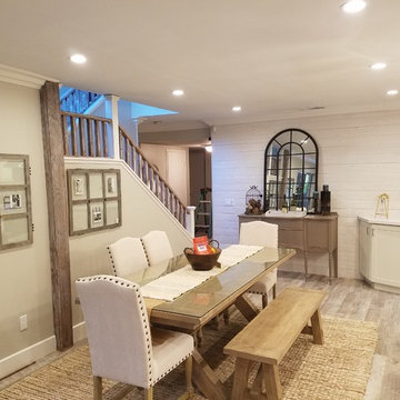 Modern rustic kitchen/dining room remodel