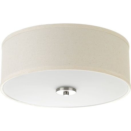 Progress Lighting P3713 Inspire 2 Light 13"W Flush Mount Drum - Brushed Nickel