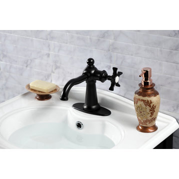 Kingston Brass KSD3540NX Single-Handle Bathroom Faucet, Push Pop-Up