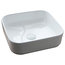 Helsinki White Bathroom Sink, Square
