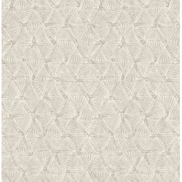 Wright Platinum Textured Triangle Wallpaper Bolt