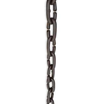 Cast Bronze Aluminum Link Rain Chain With Installation Kit, 10 Foot