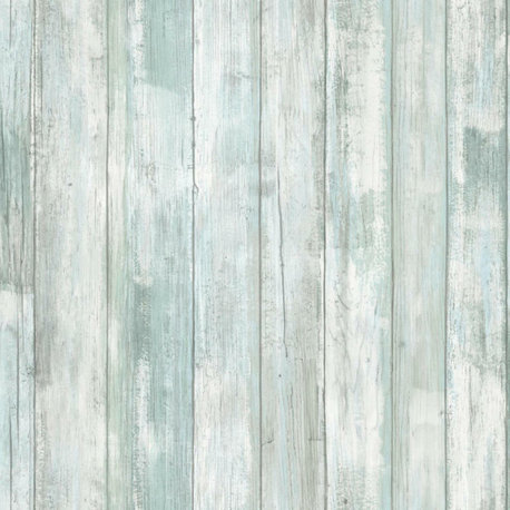 Blue & Gray Weathered Planks Peel & Stick Wallpaper