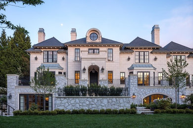 Example of a huge classic exterior home design in Vancouver