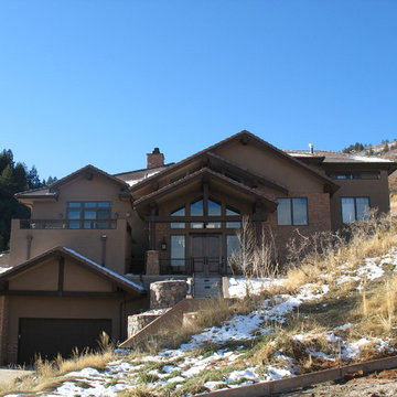 Custom Homes Mountain Lodge Style