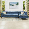 Hayes RAF 2 Piece Modular Sectional Chaise Sofa, Imperial Blue