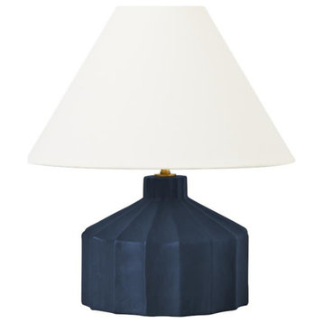 Generation Lighting, KT1331MMBW1, Small Table Lamp, Matte Medium Blue Wash