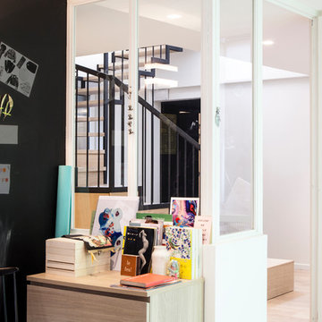 Transformation d’un atelier d’artiste en bureaux pour CREAMINAL- Paris 10e