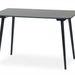Black Ironica 120cm Dining Table by Tom Kelley for TON - Dining Tables