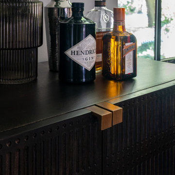 North Arlington Virginia Moody Masculine Home Office Study