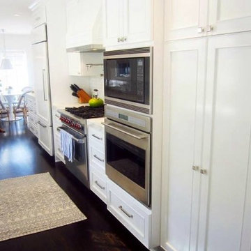 Chic Cheviot Hills Galley "Shotgun" Kitchen Remodel