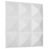 11 7/8"W x 11 7/8"H Benson EnduraWall Decorative 3D Wall Panel, White, 20/PK