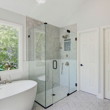 Classic & Clean Primary Bath Remodel Overland Park, KS